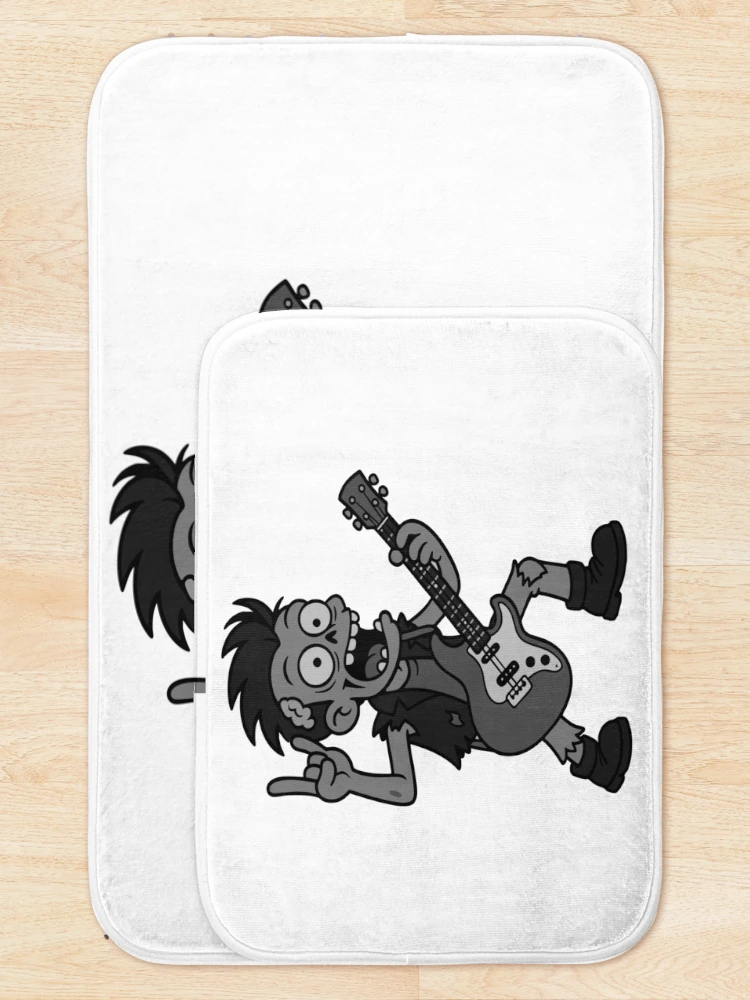 Thumbnail 5 of 6, Bath Mat, Zombie Rocker designed and sold by Marcite.