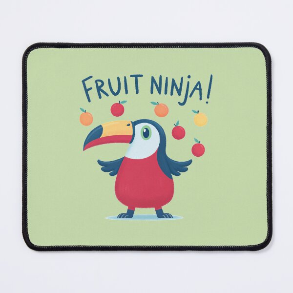 Artikelvorschau, Frucht-Ninja-Tukan Sticker entworfen und verkauft von kacperartdesign.