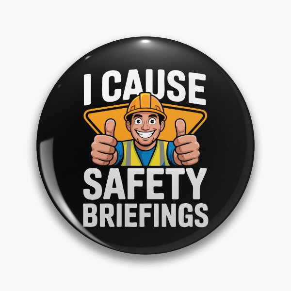 Item preview, Funny Construction Safety Briefing Hard Hat Humor Builder Worker designed and sold by w1ckerman.