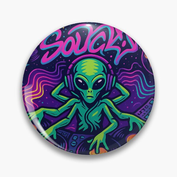 Item preview, Soulcity Alien DJ – Cosmic Jazz Turntable Masterpiece designed and sold by KrintoryTees.