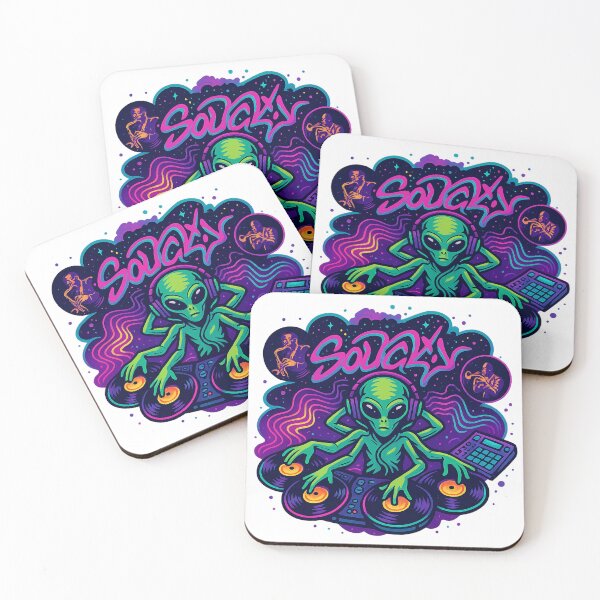 Item preview, Soulcity Alien DJ – Cosmic Jazz Turntable Masterpiece designed and sold by KrintoryTees.