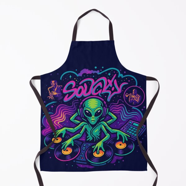 Item preview, Soulcity Alien DJ – Cosmic Jazz Turntable Masterpiece designed and sold by KrintoryTees.