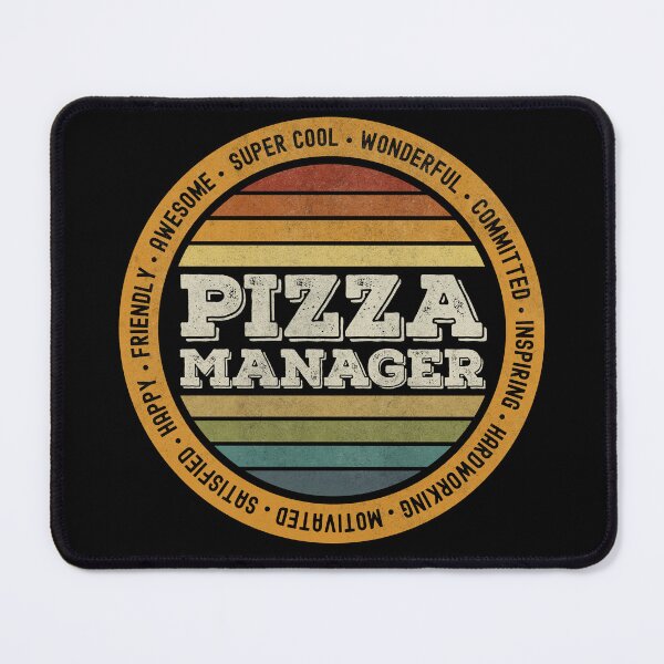 Item preview, Retro Vintage Pizza Manager Delivery Guy designed and sold by MintaApparel.