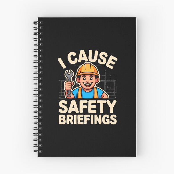 Item preview, Funny Construction Safety Briefing Hard Hat Humor Builder Worker designed and sold by w1ckerman.