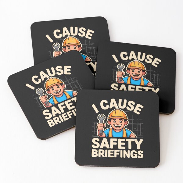 Item preview, Funny Construction Safety Briefing Hard Hat Humor Builder Worker designed and sold by w1ckerman.