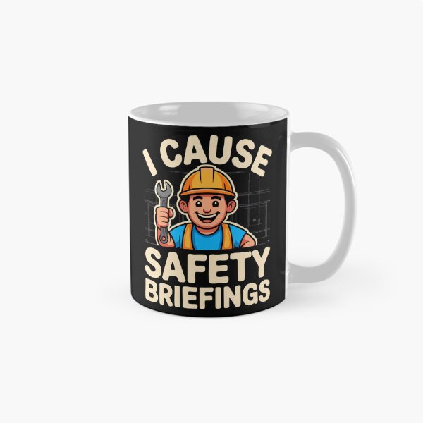 Item preview, Funny Construction Safety Briefing Hard Hat Humor Builder Worker designed and sold by w1ckerman.