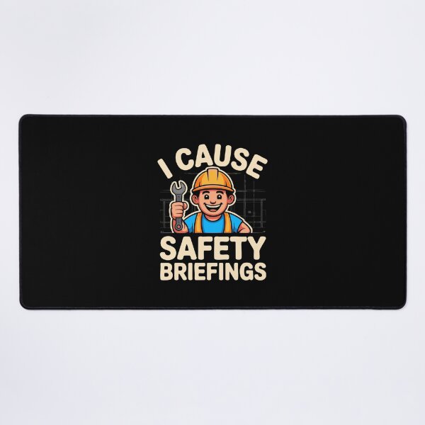 Item preview, Funny Construction Safety Briefing Hard Hat Humor Builder Worker designed and sold by w1ckerman.
