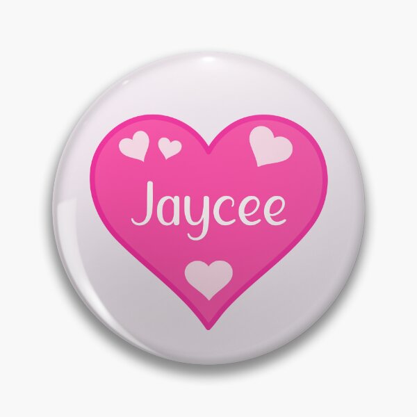Aperçu de l'œuvre Nom de Jaycee Coeur rose créée et vendue par Jeallan Designs.
