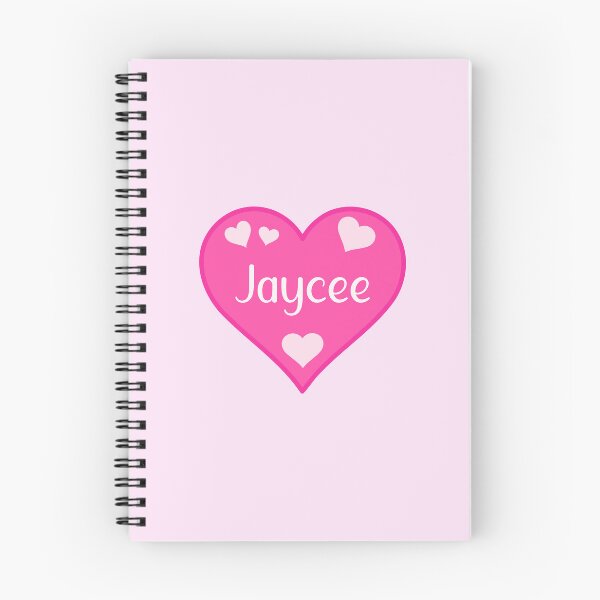 Aperçu de l'œuvre Nom de Jaycee Coeur rose créée et vendue par Jeallan Designs.