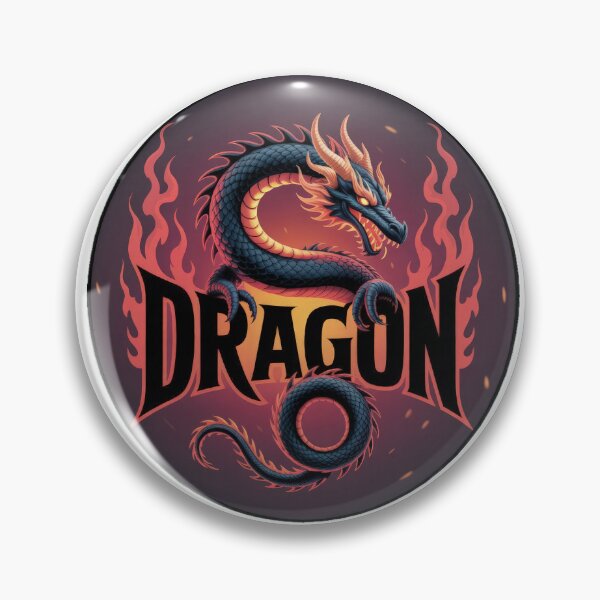 Item preview, fiery black dragon with fire emblem logo , Legendary Animals,dragon art,Legendary dragon designed and sold by Expressions-Sel.