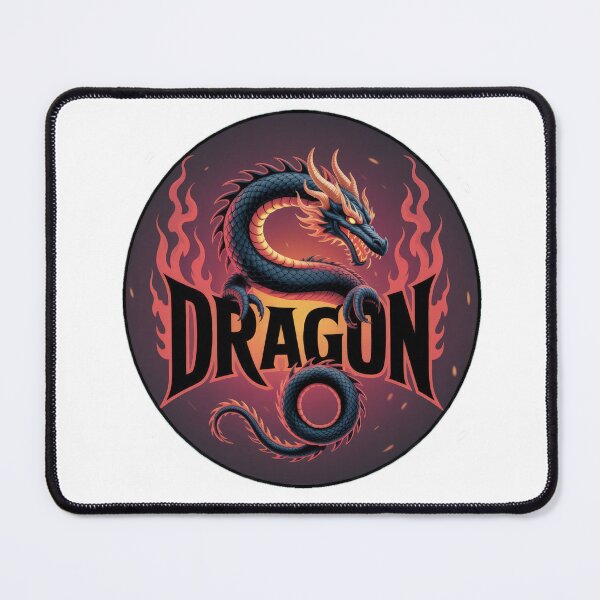 Item preview, fiery black dragon with fire emblem logo , Legendary Animals,dragon art,Legendary dragon designed and sold by Expressions-Sel.