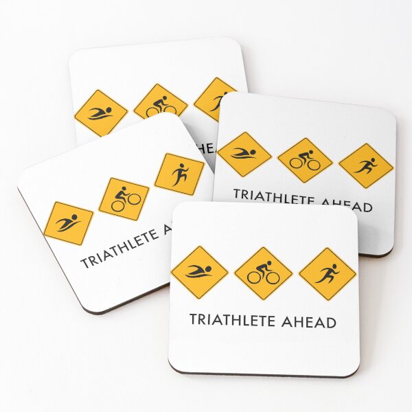 Item preview, Triathlete Ahead – Swim, Bike, Run Sign designed and sold by AlfeArts.