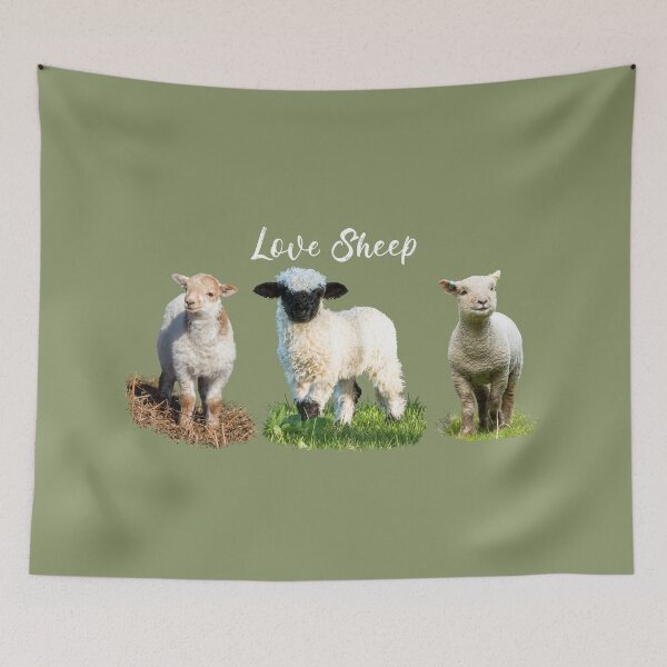 Item preview, Love Sheep Placement Print II designed and sold by Jane Stanley Photography.