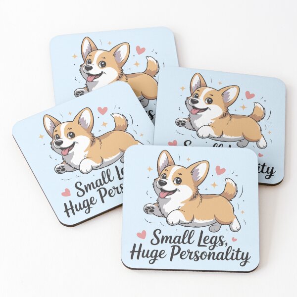 Item preview, Small Legs Huge Personality Cute Corgi Quote designed and sold by BrownHorse90s.