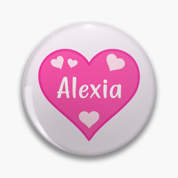 Item preview, Alexia Name Pink Heart  designed and sold by Jeallan Designs.