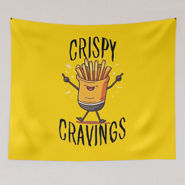 Item preview, Funny Crispy Craving French Fries designed and sold by MintaApparel.