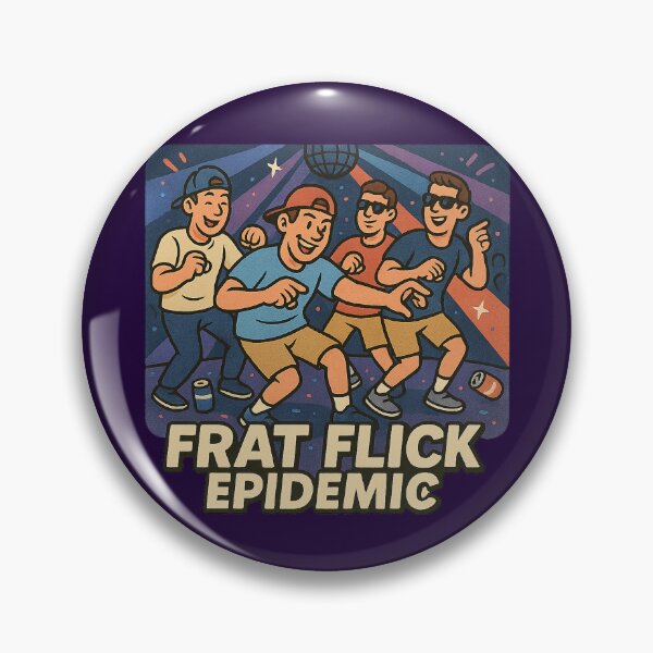 Item preview, Frat Flick Epidemic – Funny College Party Meme Design designed and sold by Bratak.
