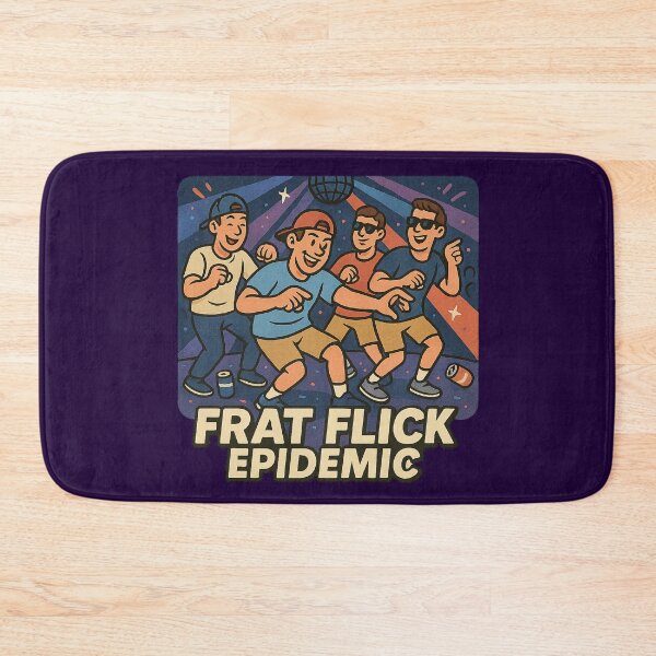 Item preview, Frat Flick Epidemic – Funny College Party Meme Design designed and sold by Bratak.