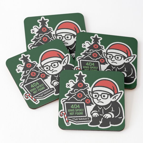 Item preview, 404 Xmas Spirit Not Found | Funny Nerd Christmas designed and sold by DebuggedDressed.