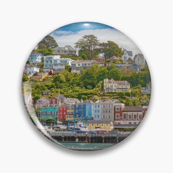 Item preview, Panorama of Kingswear and its colourful houses seen from Dartmouth in Devon  designed and sold by John Gilham - Landscape Photography.