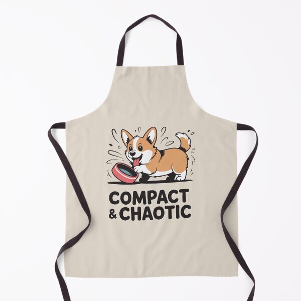Item preview, Compact and Chaotic Funny Corgi Quote designed and sold by BrownHorse90s.