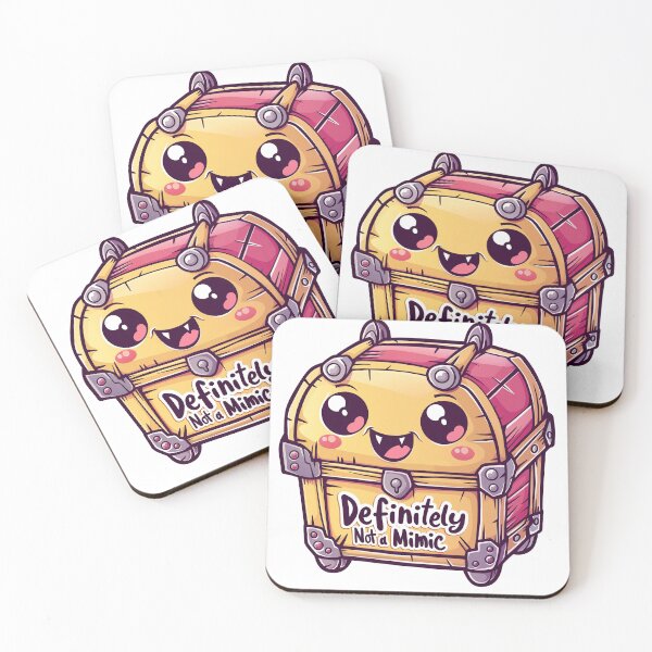 Item preview, Definitely Not a Mimic – Cute RPG Treasure Chest Sticker / T-Shirt designed and sold by 404Foundry.