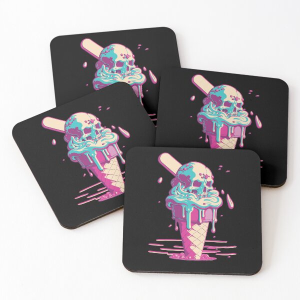 Item preview, Ice Cream Cone Spooky Dessert Skull designed and sold by MintaApparel.