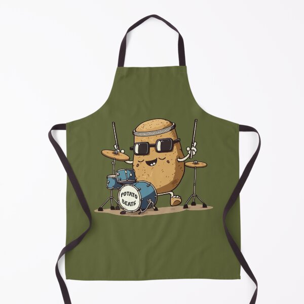 Item preview, Funny Potato Lover Drummer Boy Tater Tots French Fries designed and sold by MintaApparel.