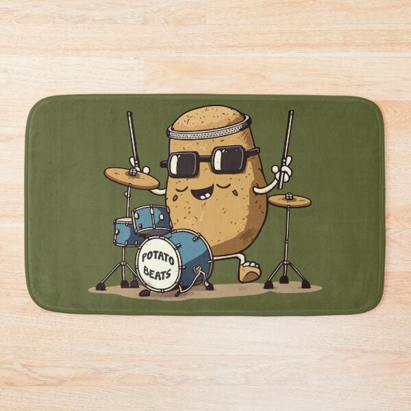 Item preview, Funny Potato Lover Drummer Boy Tater Tots French Fries designed and sold by MintaApparel.