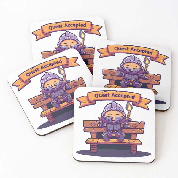 Item preview, Quest Accepted: Rest Mode Hero – Cute RPG Chibi Design designed and sold by 404Foundry.