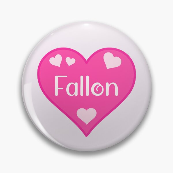 Item preview, Fallon Name Pink Heart  designed and sold by Jeallan Designs.