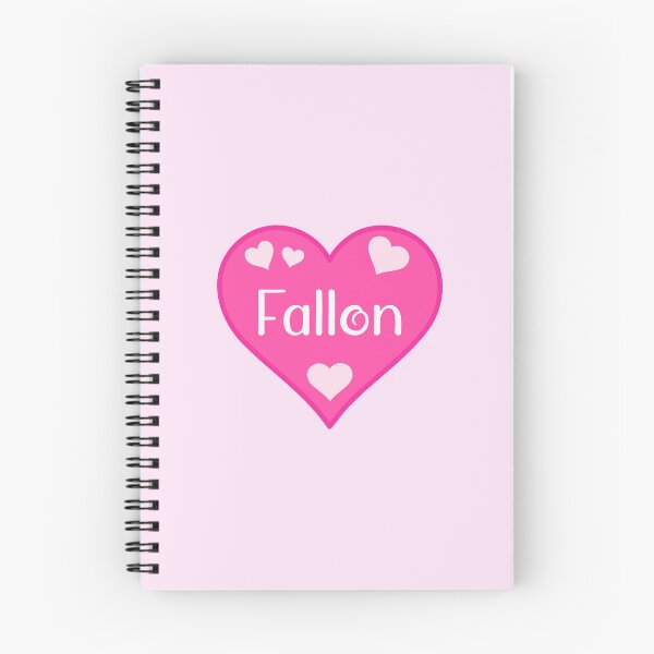 Item preview, Fallon Name Pink Heart  designed and sold by Jeallan Designs.