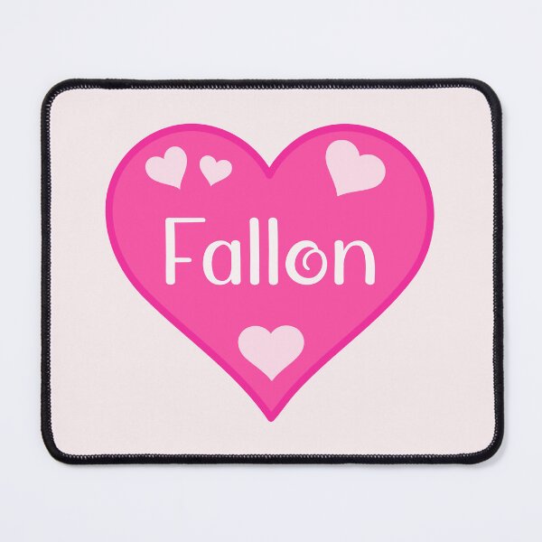 Item preview, Fallon Name Pink Heart  designed and sold by Jeallan Designs.