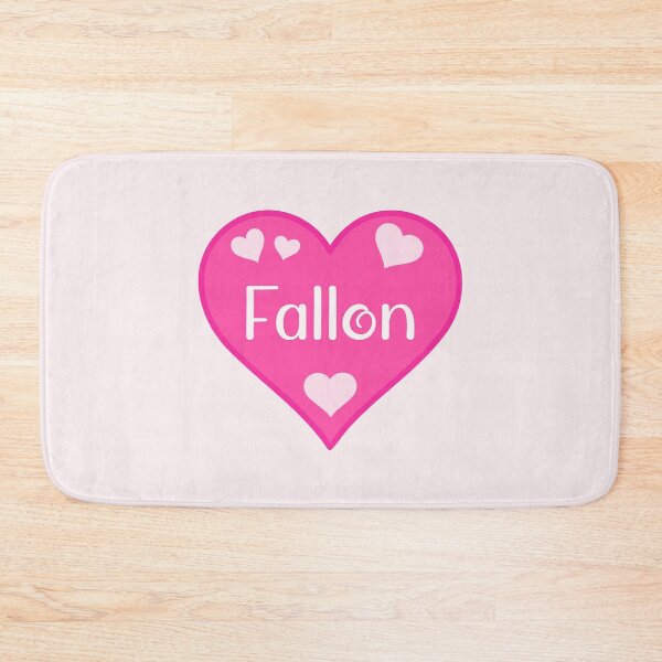 Item preview, Fallon Name Pink Heart  designed and sold by Jeallan Designs.