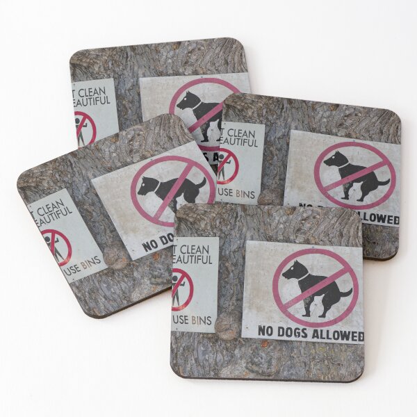 Item preview, Signs saying No Dogs Allowed and Keep it clean designed and sold by John Gilham - Landscape Photography.