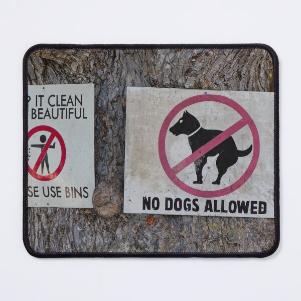 Item preview, Signs saying No Dogs Allowed and Keep it clean designed and sold by John Gilham - Landscape Photography.
