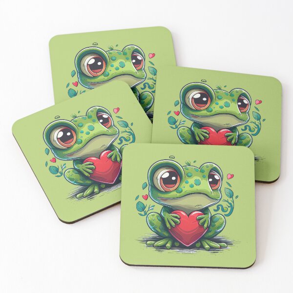 Item preview, Little Cute Frog In Love designed and sold by MintaApparel.