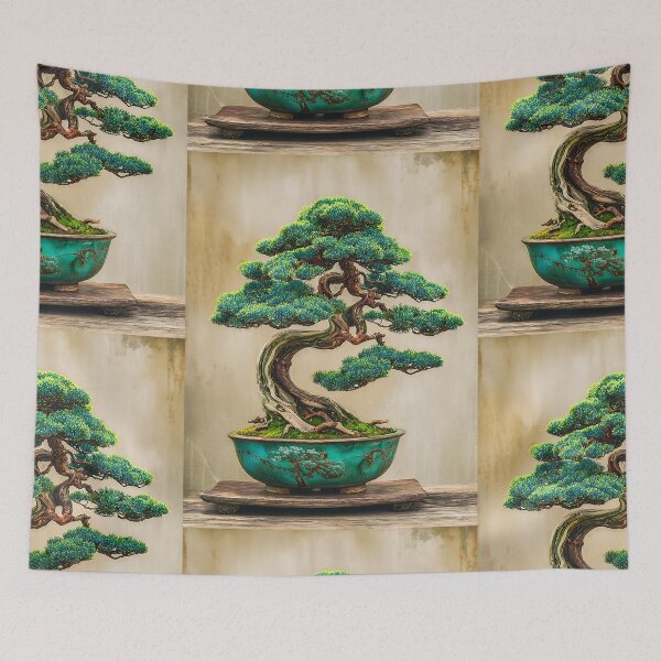 Item preview, Japanese Peaceful Bonsai Tree Art designed and sold by bapupa.