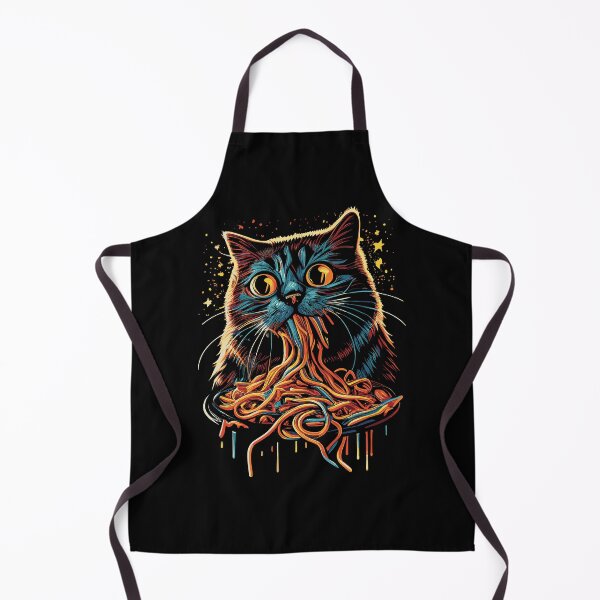 Item preview, Funny Cat Eating Spaghetti designed and sold by MintaApparel.