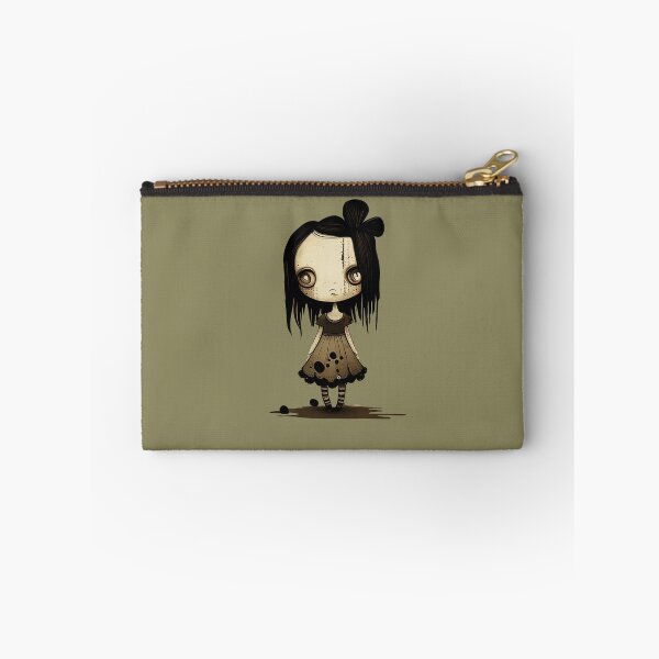 Item preview, Funny Cartoon Dark Gothic Style Little Doll Girl designed and sold by MintaApparel.