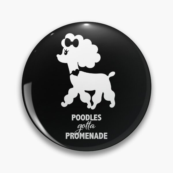 Item preview, Poodles Gotta Promenade – Chic French Poodle designed and sold by AntiqueImages.