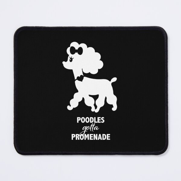 Item preview, Poodles Gotta Promenade – Chic French Poodle designed and sold by AntiqueImages.