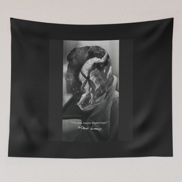 Item preview, Albert Camus: One Must Imagine Sisyphus Happy designed and sold by Socratic Swag.
