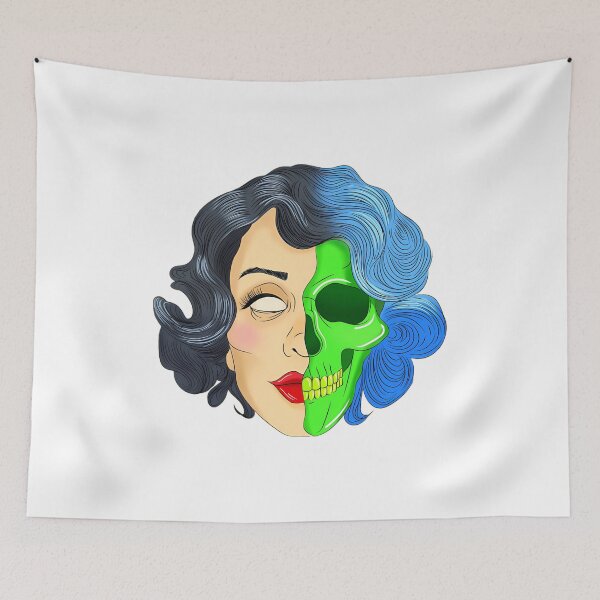 Item preview, Dual Beauty Skull designed and sold by SlogariArt.
