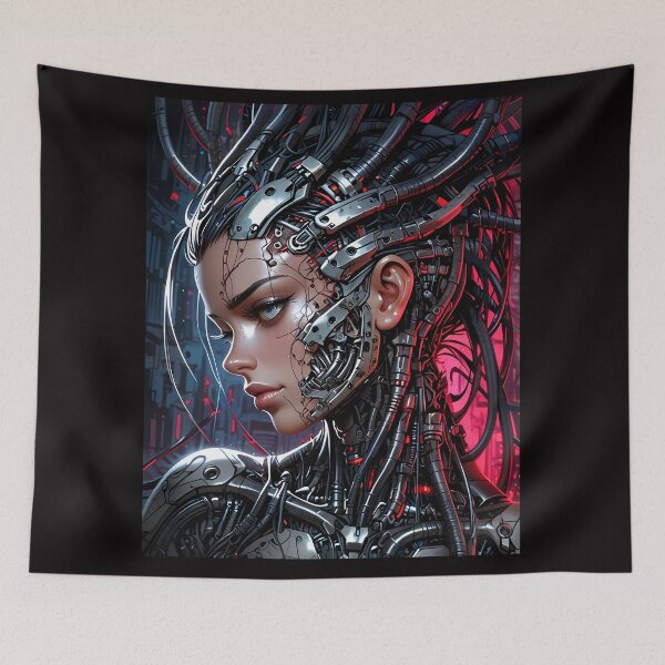 Item preview, The cyborg queen of the future designed and sold by Popvira-Store.