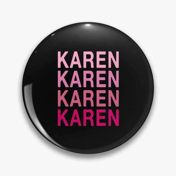 Item preview, Karen Name Pink Colors designed and sold by Jeallan Designs.