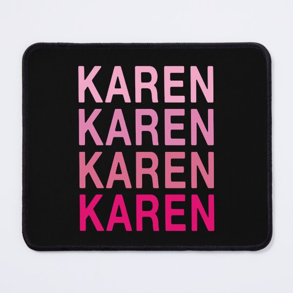 Item preview, Karen Name Pink Colors designed and sold by Jeallan Designs.
