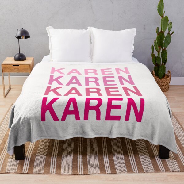 Item preview, Karen Name Pink Colors designed and sold by Jeallan Designs.