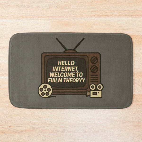 Item preview, Hello Internet, Welcome to Film Theory – Retro TV Meme Design designed and sold by Bratak.