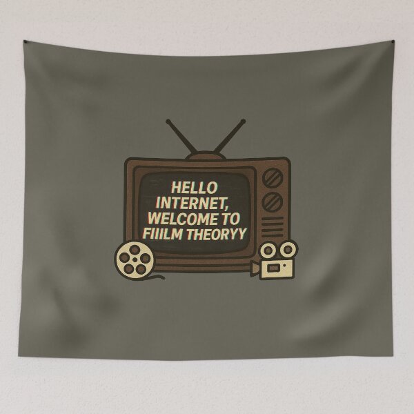 Item preview, Hello Internet, Welcome to Film Theory – Retro TV Meme Design designed and sold by Bratak.